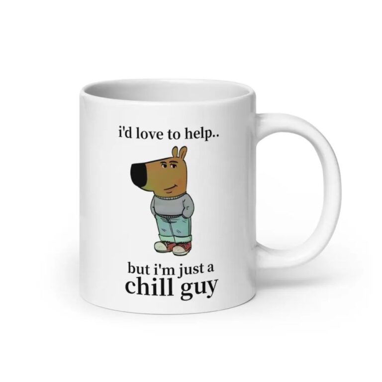 Chill Guy Dog Mugs